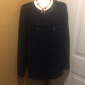 Mossimo long sleeve black blouse size XS